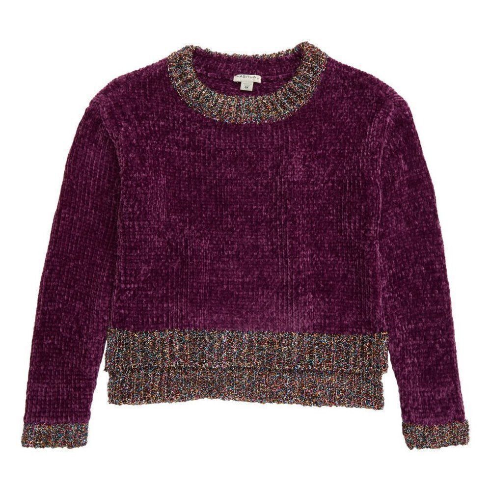 Habitual Cassidy Metallic Chenille Sweater sz 4/5